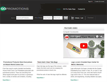 Tablet Screenshot of gopromotions.com